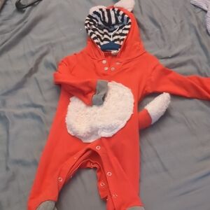 Cozy Red Fox Kids One Piece